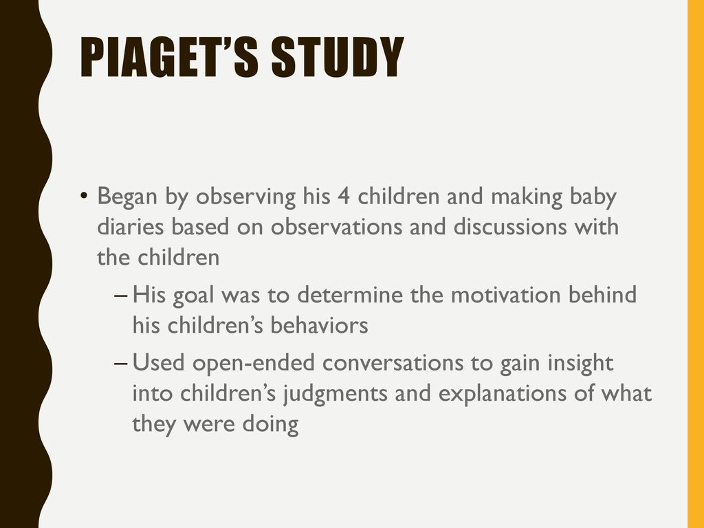 Piaget blanket clearance and ball study